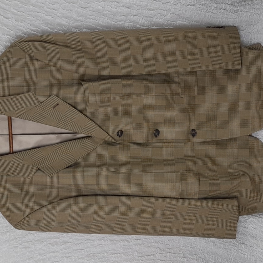 Hugo Boss Men Poseidon Blazer Size 44R Gold